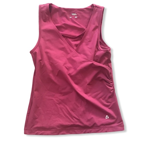 5/$20 SALE ✨ JOCKEY Fitness Athletic Pink Mulberry Top with Built-In-Bra - Picture 2 of 5